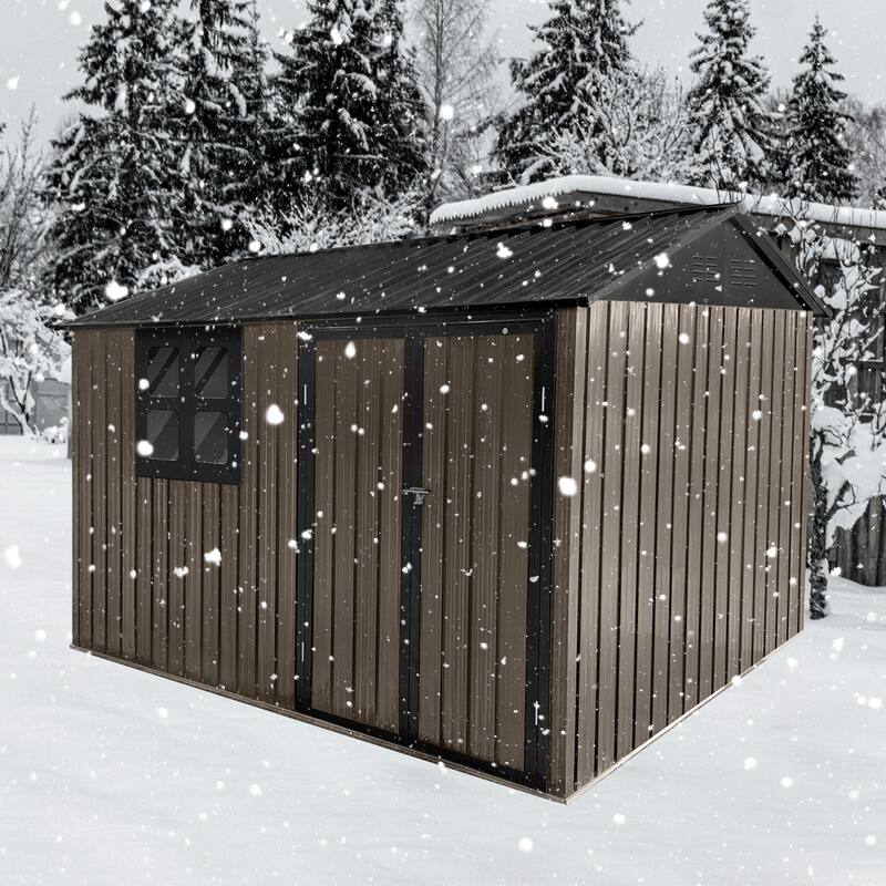 Metal Garden Sheds 6ftx8ft Outdoor Storage Sheds with Window