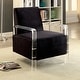 preview thumbnail 2 of 4, Fall Contemporary Flannelette Padded Accent Chair by Furniture of America