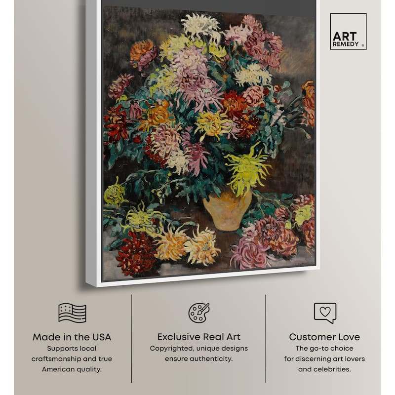 Louis Valtat Dahlias Canvas by Art Remedy