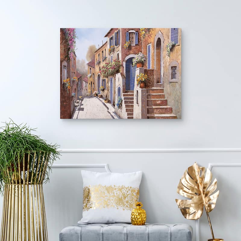 La Strada al Sole by Guido Borelli Canvas Art Print