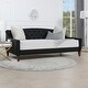 preview thumbnail 93 of 103, Silver Orchid Performance Fabric Heston Upholstered Tufted Sofa Bed
