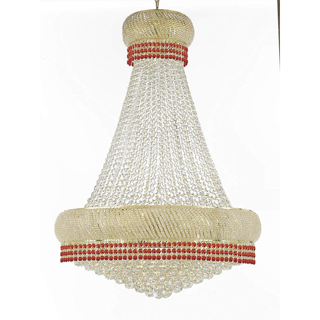 Nail Salon French Empire Crystal Chandelier Lighting -  27 Lights - Chandeliers For Bedrooms by Overstock.com