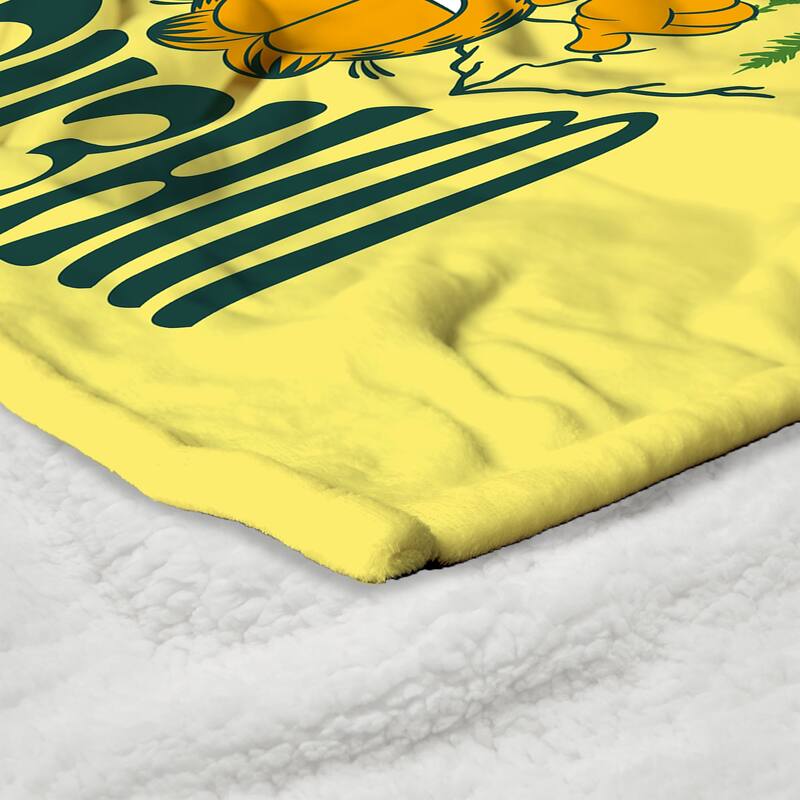 Nickelodeon Garfield Silk Touch Sherpa Throw Blanket