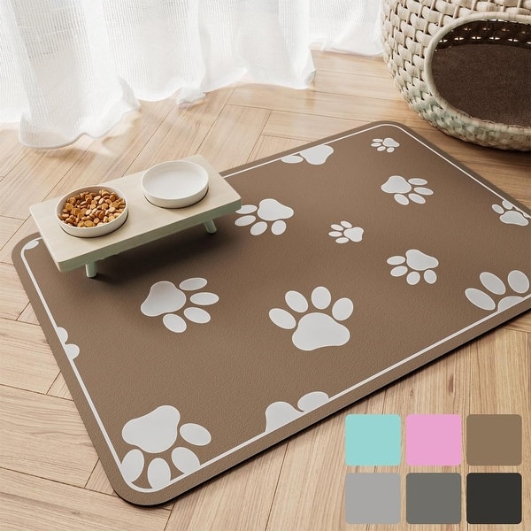 19''undefined12'' Pet Feeding Mat Absorbent Dog Food Mat - Bed Bath &  Beyond - 40810874