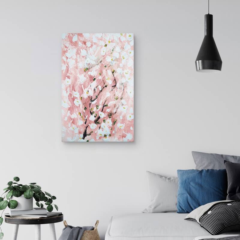 Signs of Spring Soft by Belle Maison Canvas Art Print