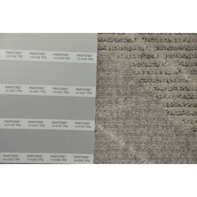 Machine Made Oriental Polyester Carpet Modern Abstract Greys & Charcoal Modern Area Rug - 7' 5'' X 5' 2''