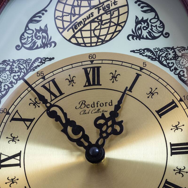 Bedford Clock Collection 38" Classic Colonial Chiming Wall Clock
