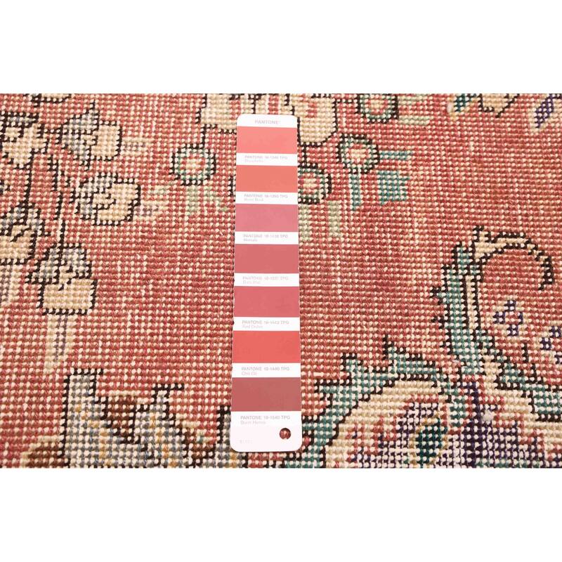 ECARPETGALLERY Hand-knotted Antalya Vintage Dark Copper Wool Rug - 7'10 x 10'8