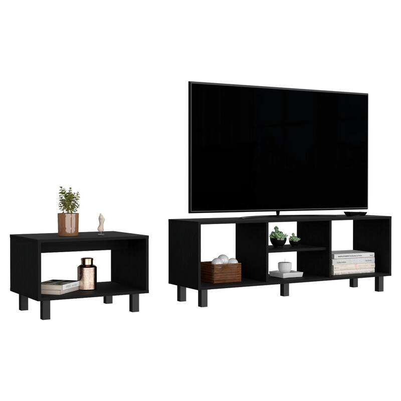 Eclipse 2pc Living Room Set with TV Stand And Coffee Table On Sale