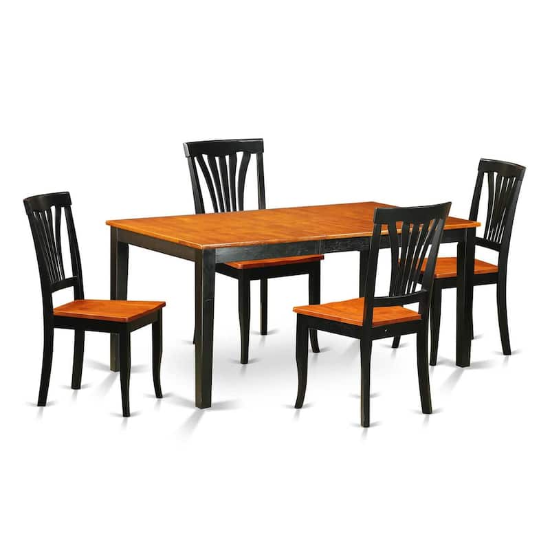 Tuscan Dining Table Set - Kitchen Table & Chairs - 6 Person Dinette Set