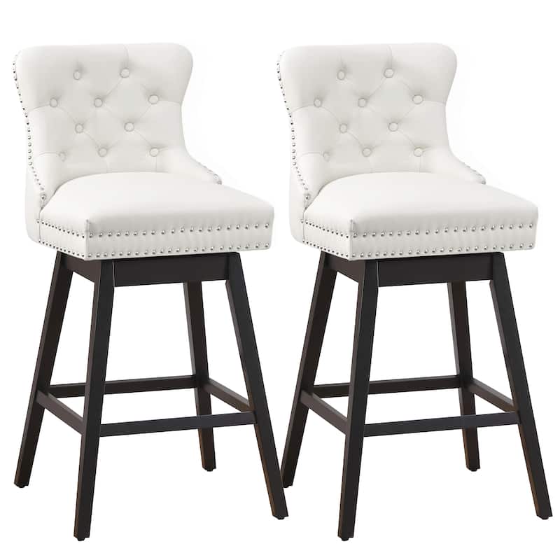 26"/30" Faux Leather Swivel Counter or Bar Height Stools