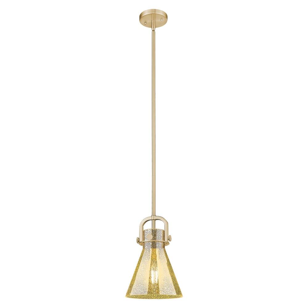 Innovations Lighting Downtown Urban - Newton Cone - 1 Light 8" Stem Hung Arched-Frame Mini Pendant