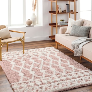 Livabliss Barbery Moroccan Border Plush Area Rug