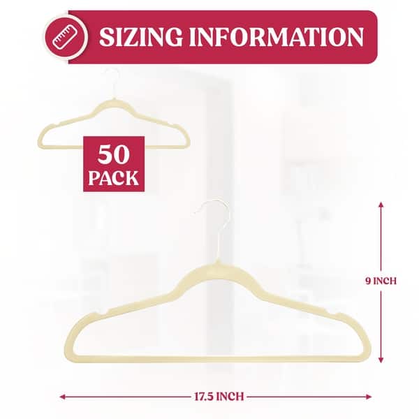 Velvet Hangers Space Saving NonSlip with Swivel Hooks Cloth Hangers