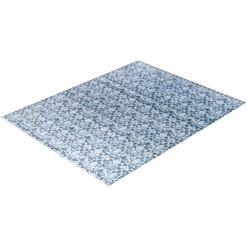 Ikat One-of-a-Kind Hand-Knotted Area Rug - Brown, 8' 1" x 10' 5" - 8' 1" x 10' 5"