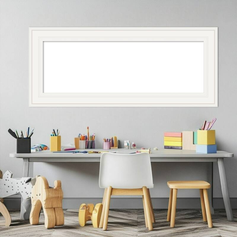 Amanti Art Ridge Black Framed Dry Erase Magnetic Board