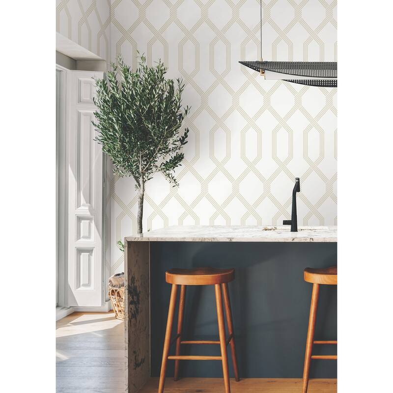 Ronald Redding Palisade Beige Wallpaper