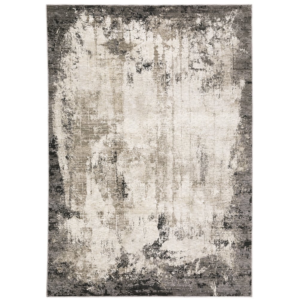 Style Haven Nelson Industrial Abstract Grey/ Ivory Indoor Area Rug
