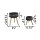 preview thumbnail 5 of 4, Mid-Century 15" & 11.5" Fiberglass Pot on Legs,SET OF 2
