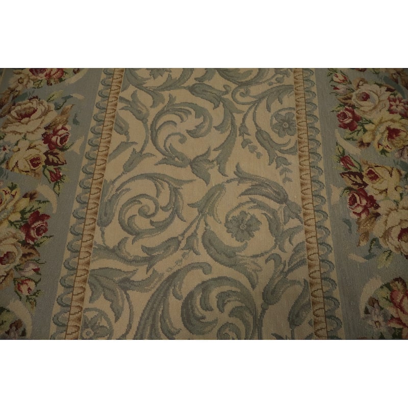 Hand Woven Oriental 100% Wool Carpet Traditional Floral Green Tabatabaei Area Rug - 7' 5'' X 4' 7''