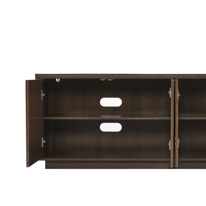 Mid-Century Modern 4-Door Storage Sideboard Cabinet