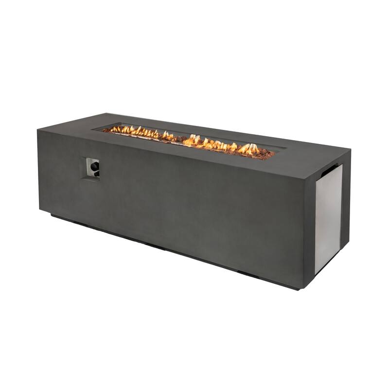70inch Concrete Large Fire Pit Table