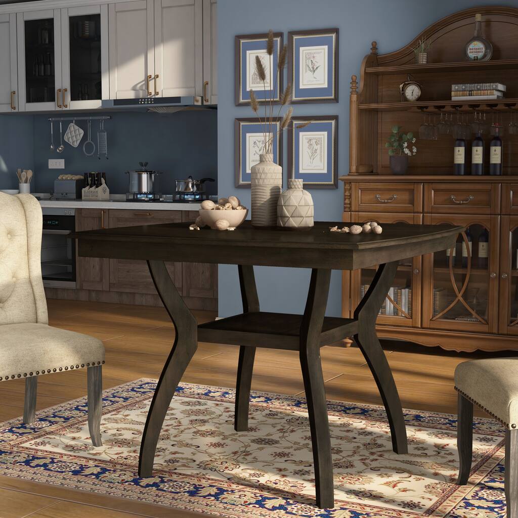 Furniture of America Rore Rustic Walnut 48-inch Counter Height Table