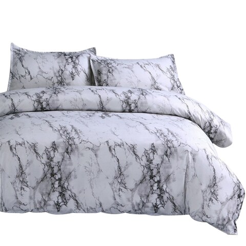 Marbling Single Full Queen King Bed Quilt Duvet Cover Pillow Case Bedding Set