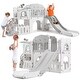 preview thumbnail 12 of 14, 8 in 1 Toddler Slide for Toddler 1-3 Grey