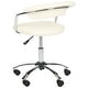 preview thumbnail 5 of 4, Silver Orchid Kelly Cream Desk Chair - 20.7" x 20.9" x 27"