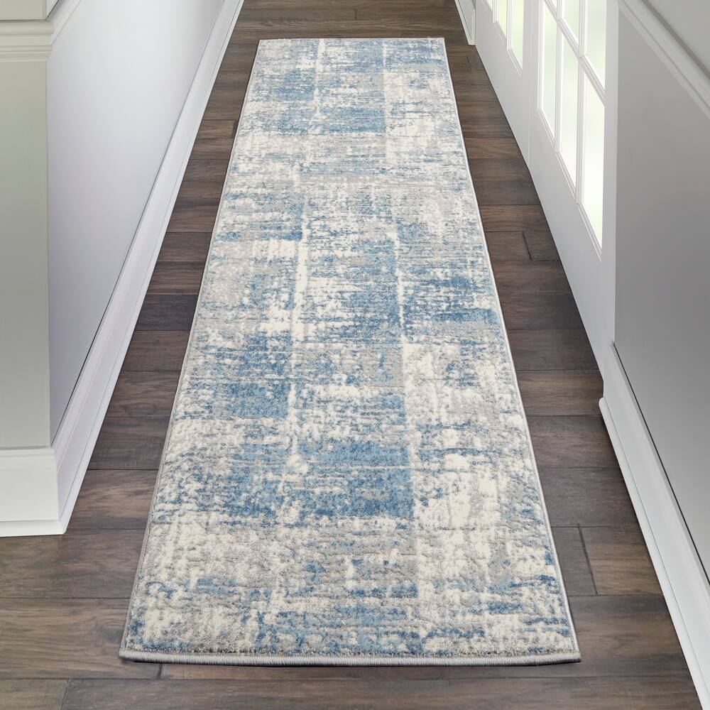 Nourison Solace Distressed Vintage Abstract Area Rug
