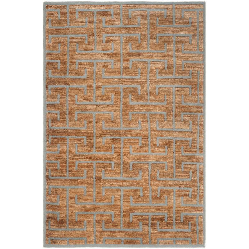 SAFAVIEH Hand-knotted Tangier Madelein Modern Wool Rug
