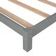 preview thumbnail 31 of 41, Twin Size Wood Platform Bed with House-shaped Headboard for Kids, Boys and Girls