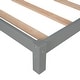 preview thumbnail 5 of 70, Wooden Platform Bed with Wood Slat Support, Modern Solid Wood Kids Bed Frame with House-shaped Headboard, No Box Spring Needed