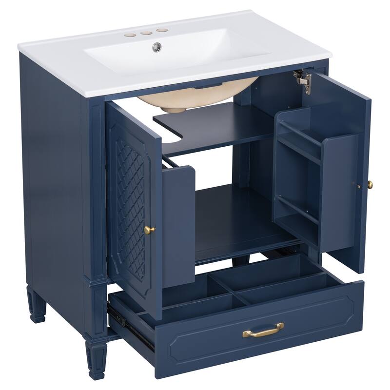 Christopher Knight Home - 30" Bathroom Vanity with Storage Solution