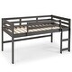 preview thumbnail 3 of 4, Twin Loft Bed Solid Pine Wood Construction, Reversible Front Facing Ladder - Spacious Underneath for Extra Bed, Storage