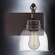preview thumbnail 7 of 5, Luxury Modern Farmhouse Bath Vanity Light, 10"H x 16"W, with Old World Style, Black Bronze, by Urban Ambiance