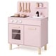 preview thumbnail 2 of 18, Costway Kids Kitchen Playset with Light up Stove & Cooking Sounds Oven - See Details Pink