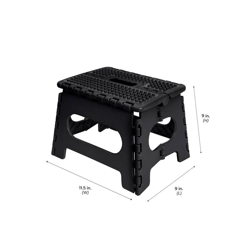 Simplify 2 Pack 9" Anti-Skid Folding Step Stool - 11"x 9"x 9"