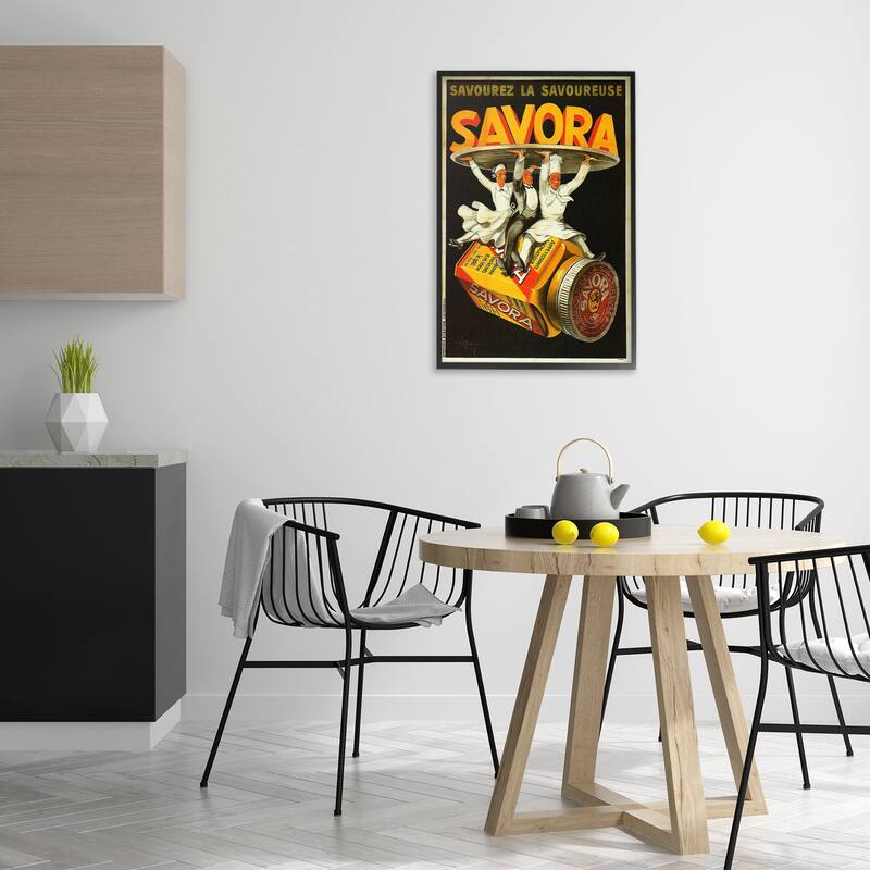 Stupell Savora Kitchen Advertisement Framed Giclee Art Design By Marcus Jules