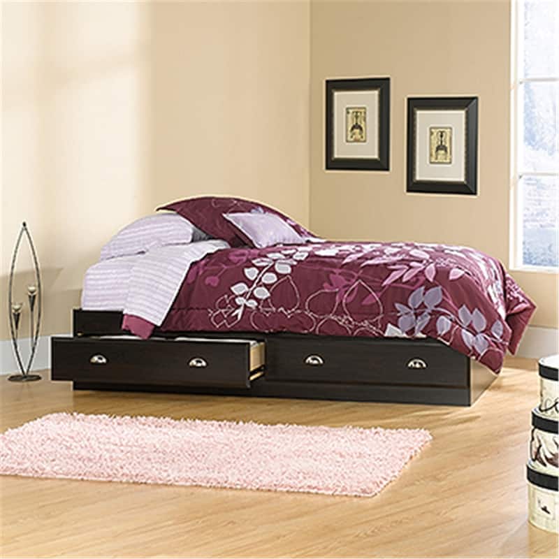Twin Storage Bed with Drawers - Modern Style Platform Bed Frame - Under Bed Storage Solution