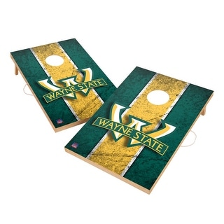 Vintage Wayne State University Warriors Regulation 2x4 Cornhole Set