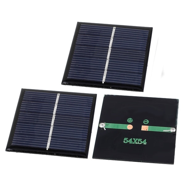 3 Pcs 2.5V 0.42W DIY Polycrystallinesilicon Solar Panel Battery Charger 54x54mm