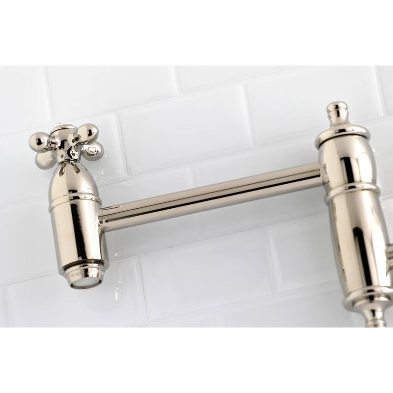 Kingston Brass Restoration Wall Mount Pot Filler Kitchen Faucet