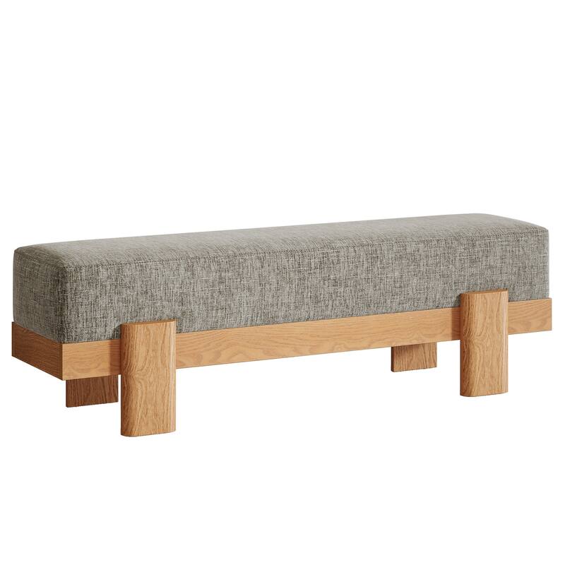 Upholstered Dining Bench, Padded Seat Kitchen Bench, Accent Seat Living/Dining Room Stool