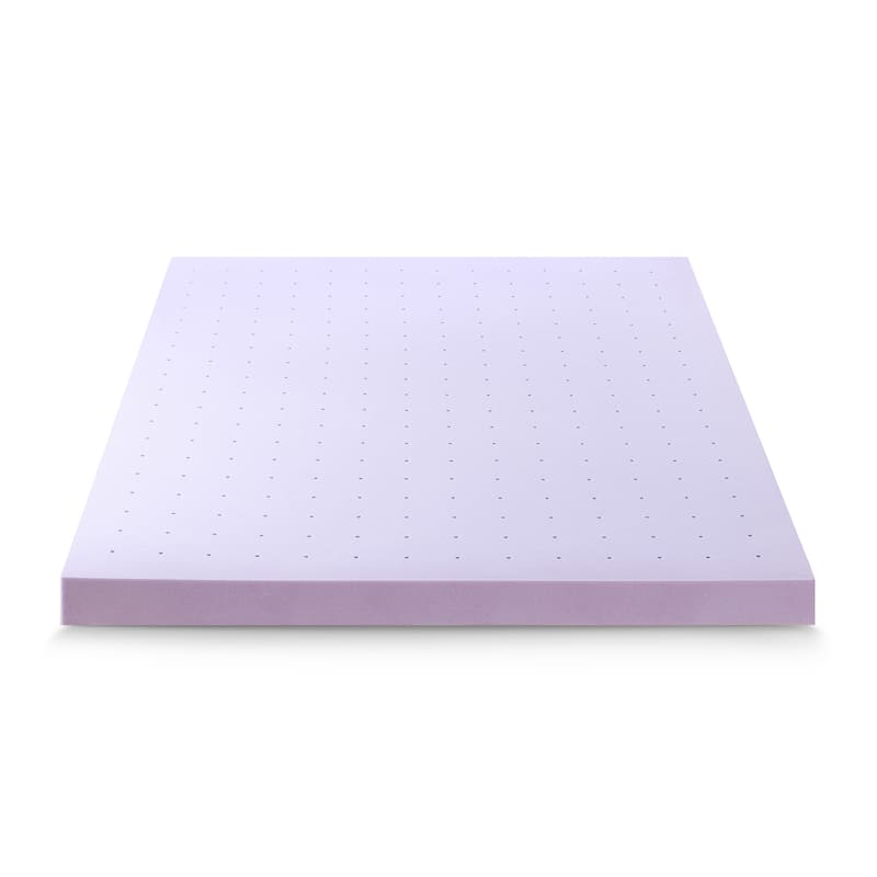 4 Inch Lavender Infused Ventilated Memory Foam Bed Topper - Crown Comfort