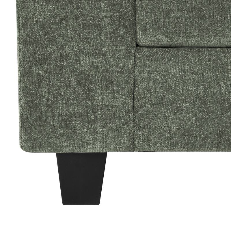 52" W Oversized Accent Chair With Ottoman, Chenille Single Sofa Bed ,Chaise Lounge Chair Indoor,Reading Chairs For Living Room