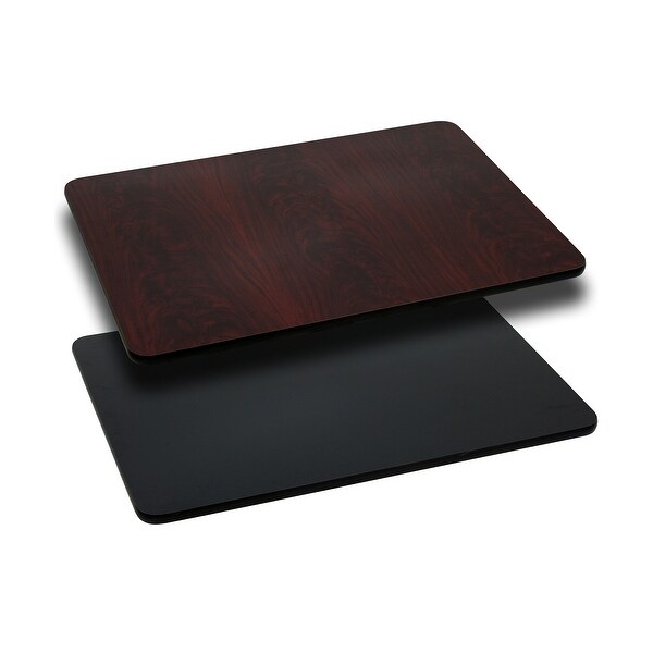 30" x 48" Rectangular Table Top with Natural or Walnut Reversible Laminate Top