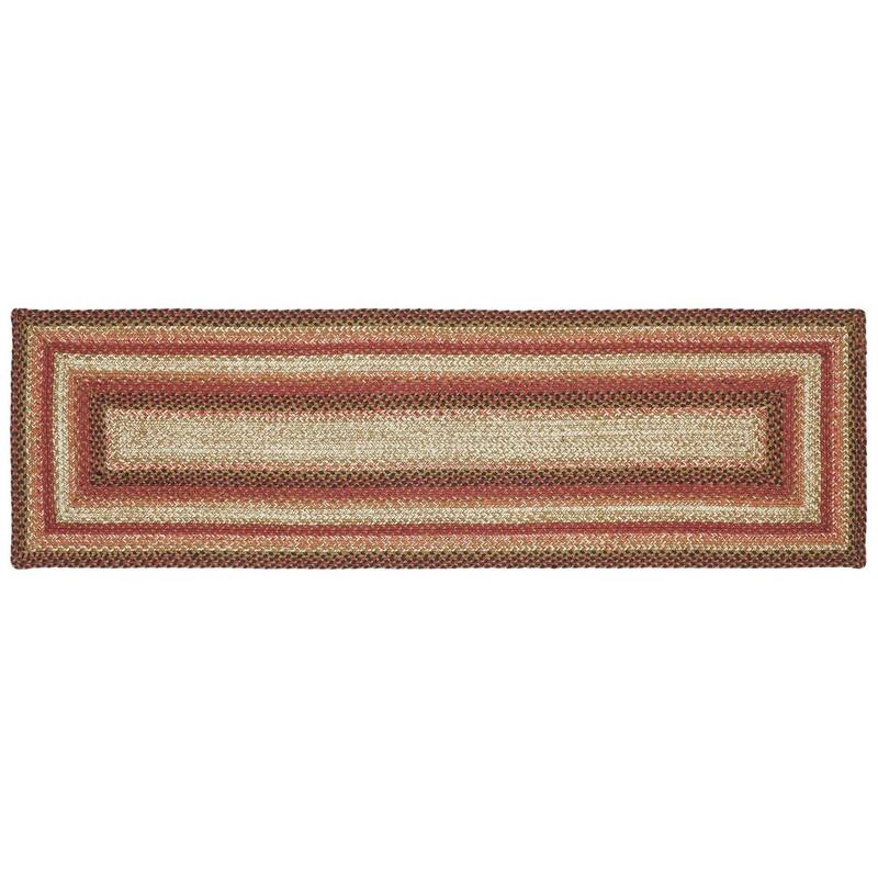 Ginger Spice Jute Rug/Runner Rect w/ Pad 22x72 - 2' x 6' Runner