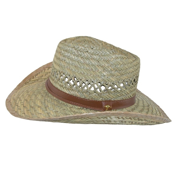 dorfman pacific men's outback hat with chin cord